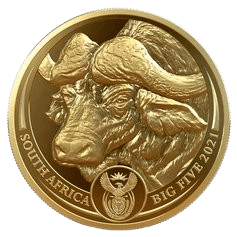 2021 big 5 series 2 african buffalo 1oz gold proof